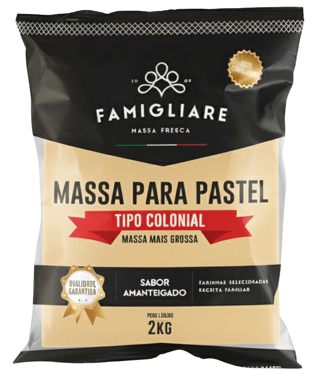 Massa para Pastel Colonial 17x23 2kg
