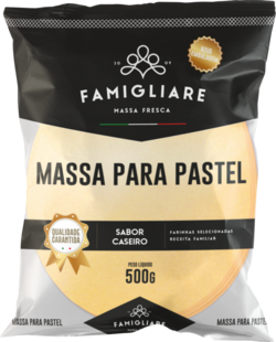 Massa Pastel Disco Grande 500g